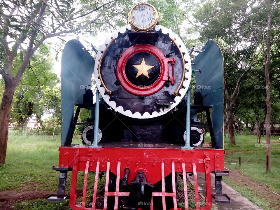 locomotive. the locomotive used during british rule in india