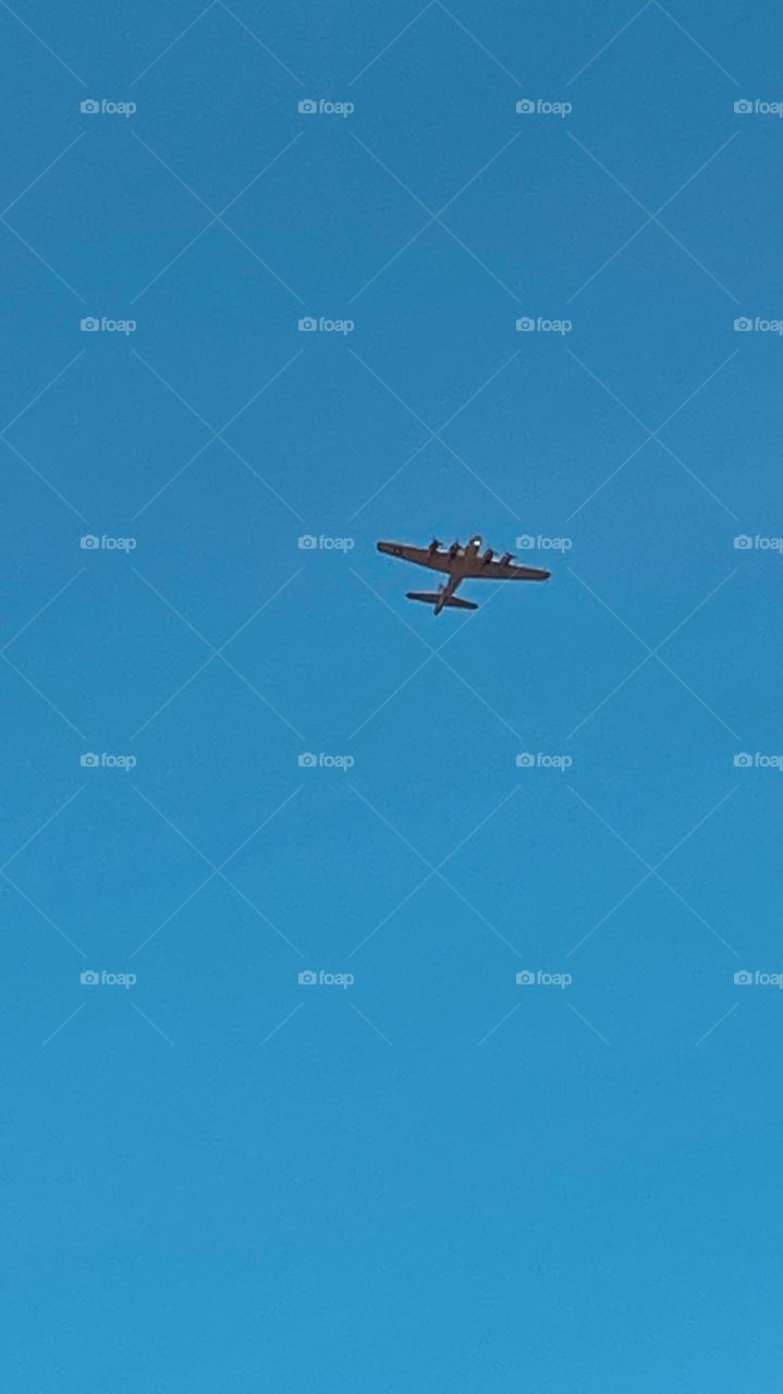 Old military USAF WW2 Plane