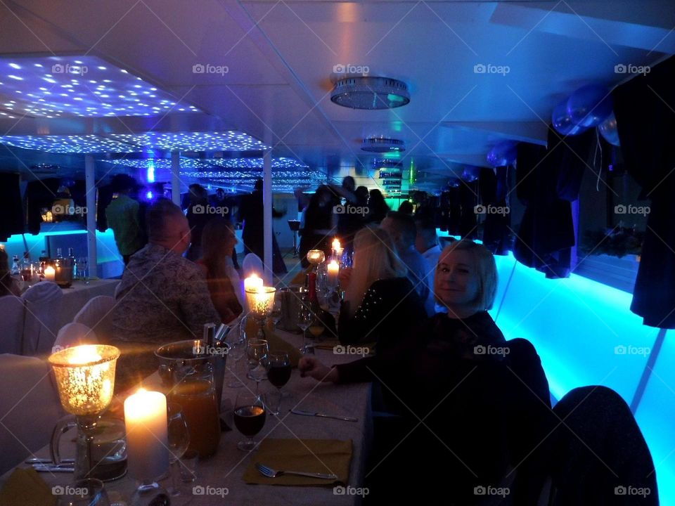 New year on a boat in Wroclaw