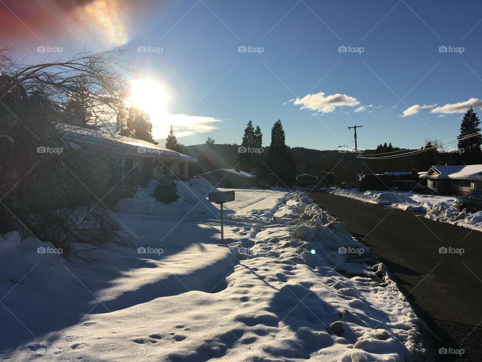 Snowy road