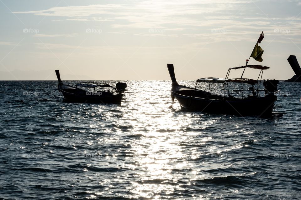 Boat for activity at the beautiful island ... Koh Lipe Thailand