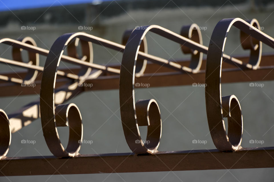 Balcony fence from under