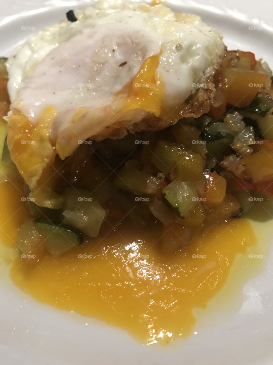 eggs with ratatouille