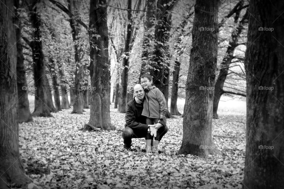 Father and son moments.