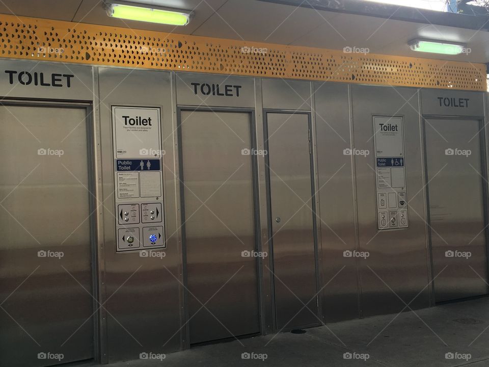 Fully Automated computerised stainless steel public toilets 