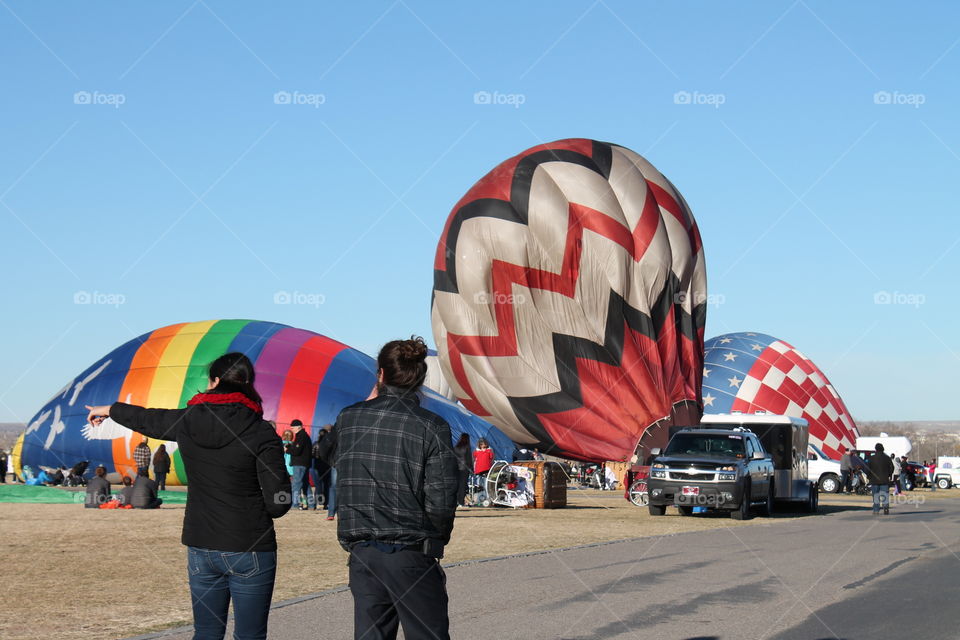 Albuquerque New Mexico 
Hot air ballon festival 
Taken while on vacation 