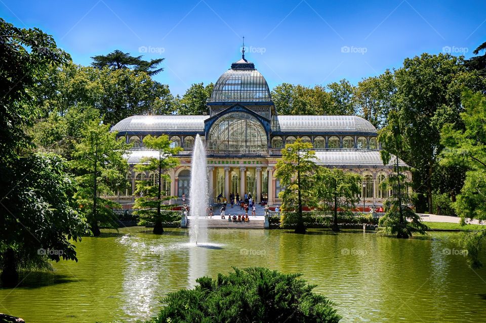 Crystal palace. Crystal palace in Madrid, Spain
Palacio de Cristal