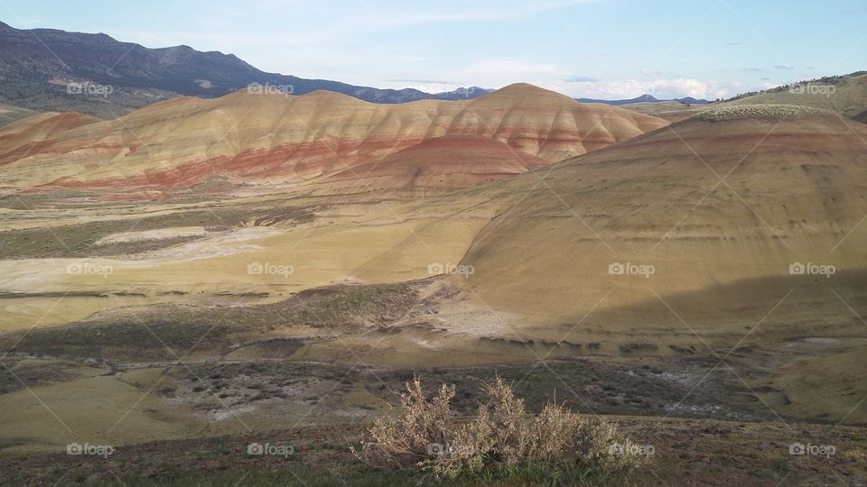 Colored hills