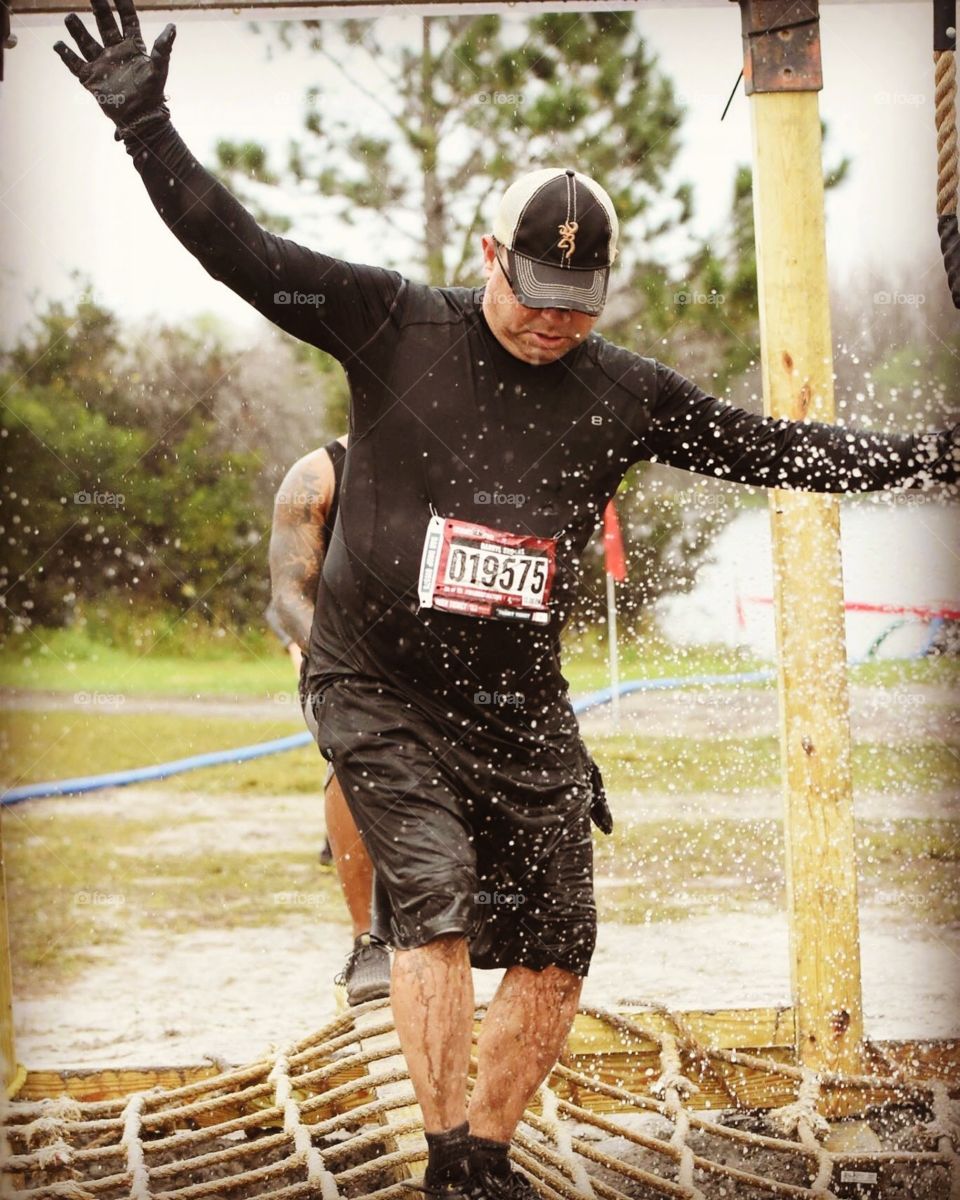 Balance beam obstacle course 