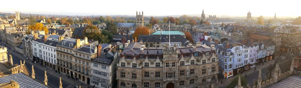 Panoramic view of Oxford