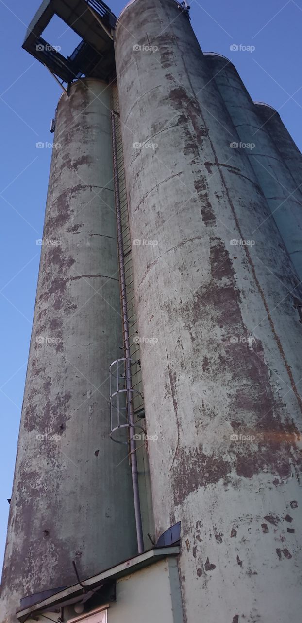 silo from below