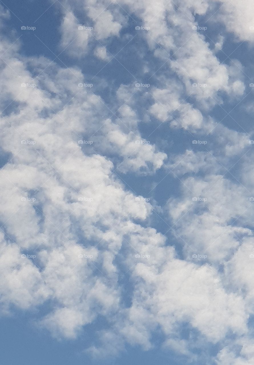 Blue sky and white clouds