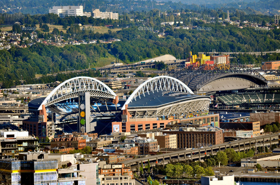 seattle washington city buildings town by refocusphoto