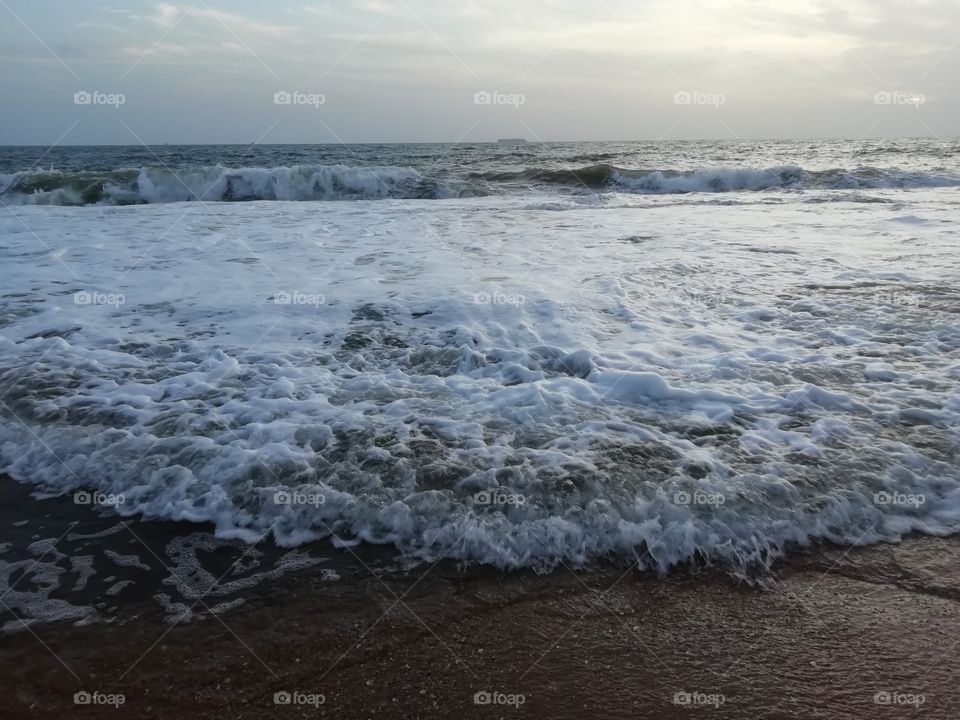 Beach in the evening