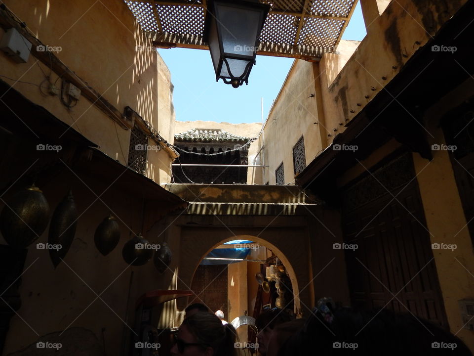 The shadowy Fez, Morocco medina 