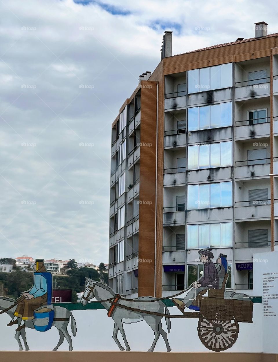 Building and the sign