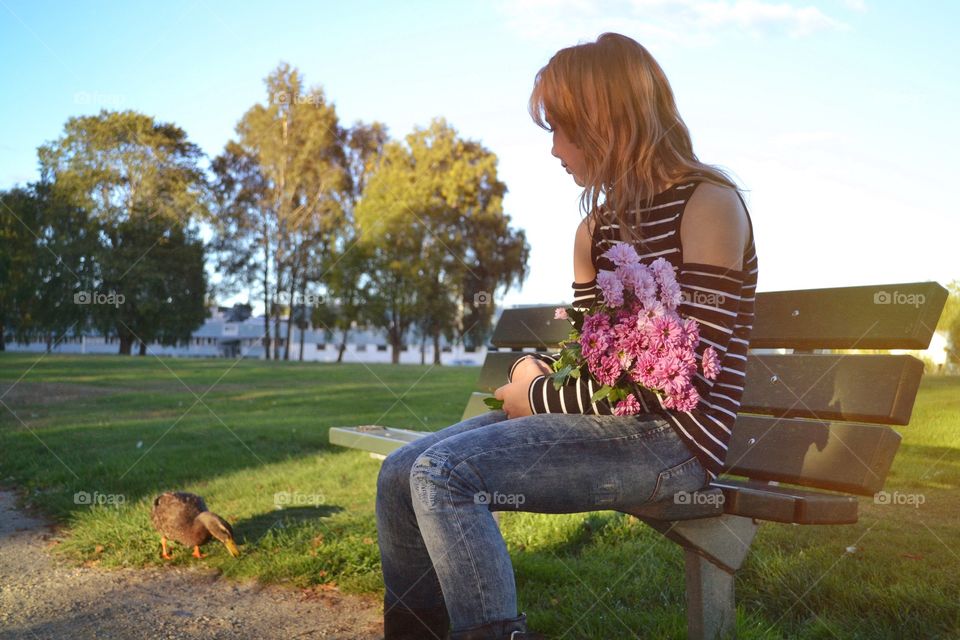 People, Grass, Park, One, Girl