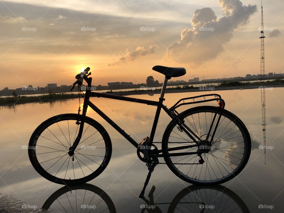 Sunset bike