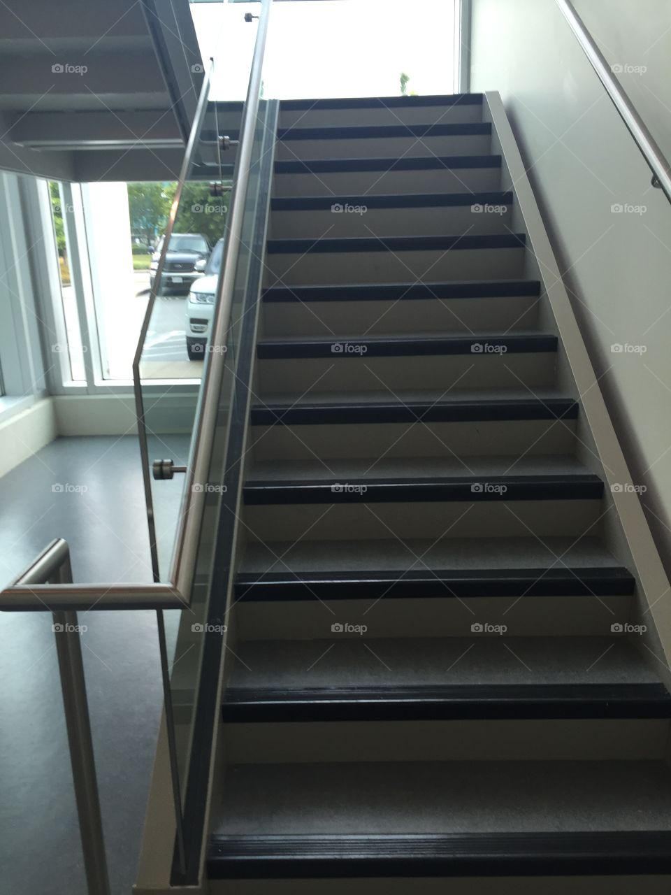 Step, Indoors, No Person, Window, Glass Items