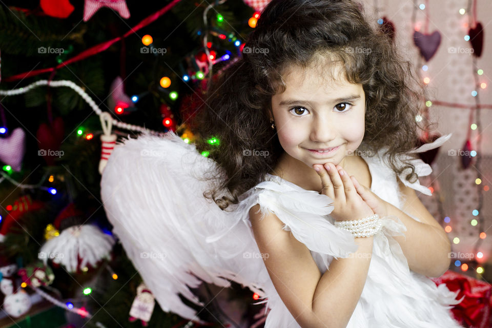 Winter holiday, santa, home, tree, baby, kid, happy, joy, love, merry Christmas, sweet, box, present, smile, child, angel, family, letter, santa, sweet, studio, wish