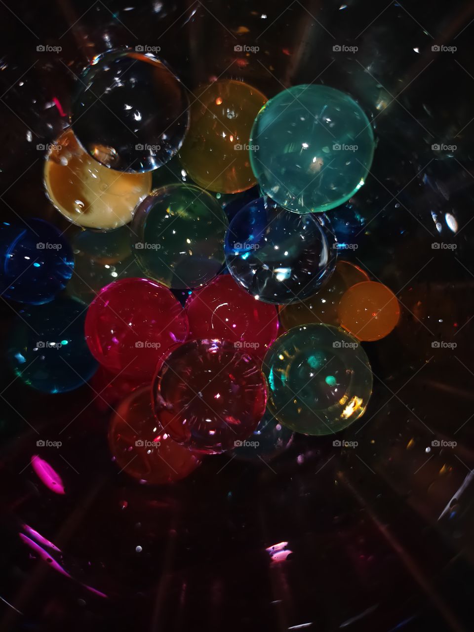 Orbeez in dim lights