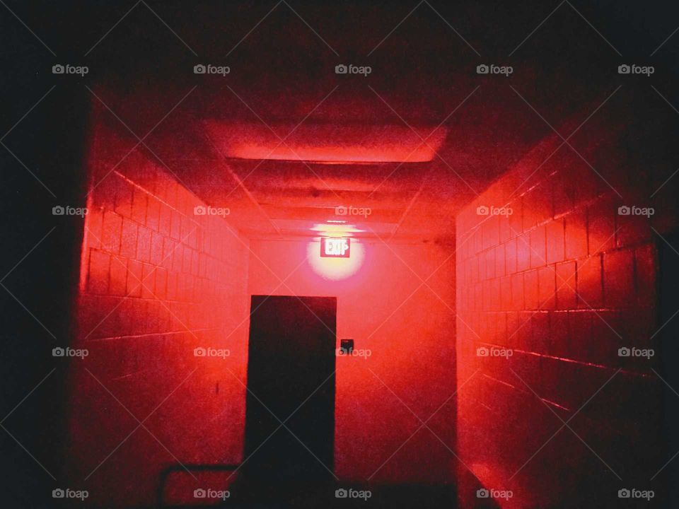 Red Exit Light