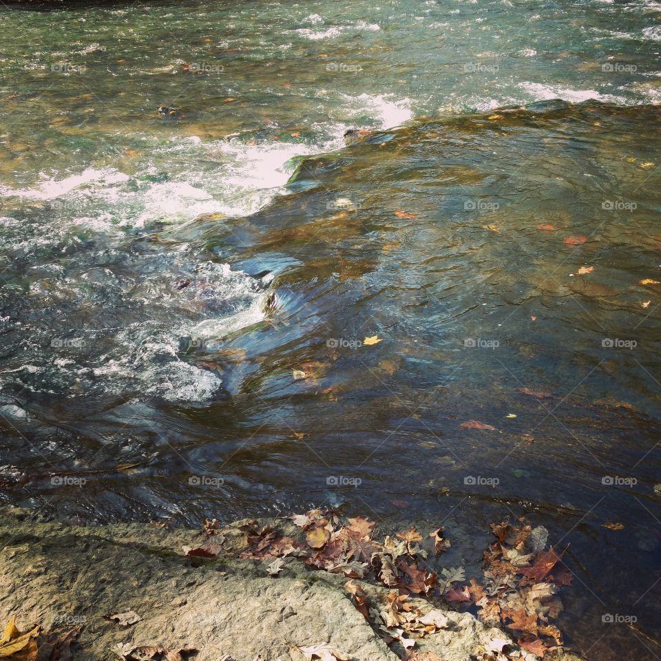 cascading river fall