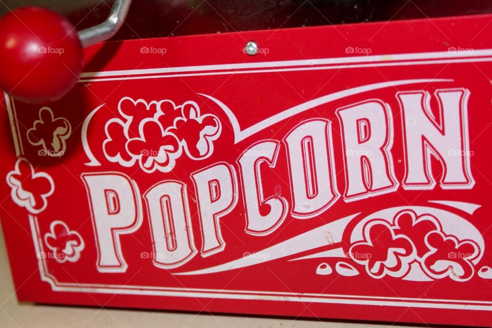 Red popcorn popper
