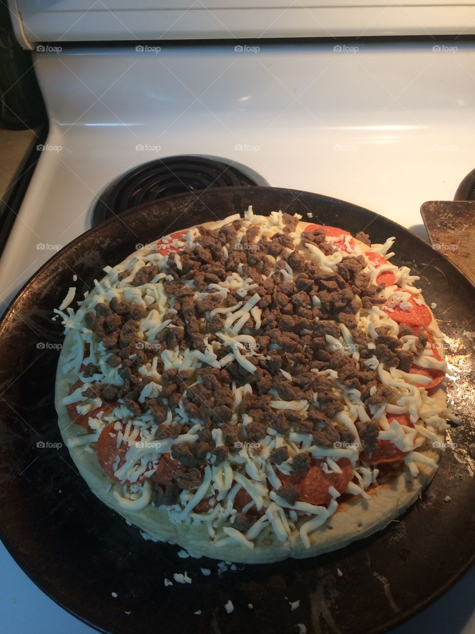 Sausage pizza