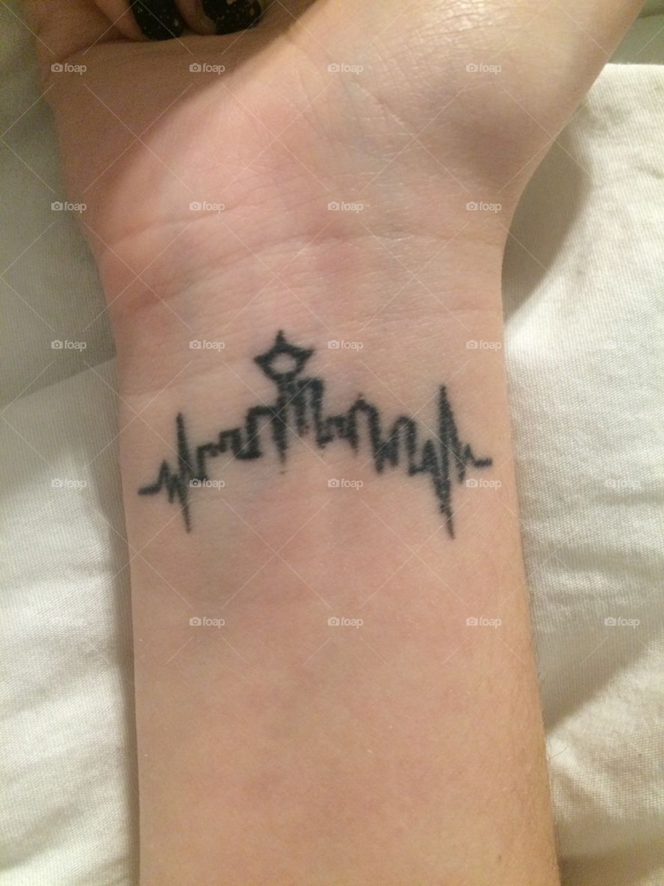 Grey's Anatomy Tattoo .
Seattle skyline 