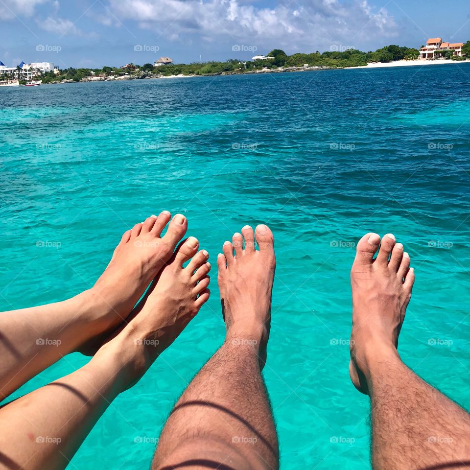 Feet meet Ocean