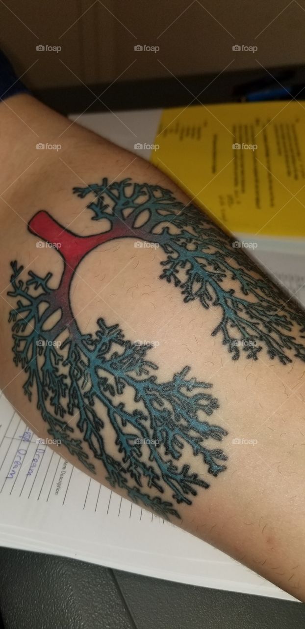 tattoo of lungs