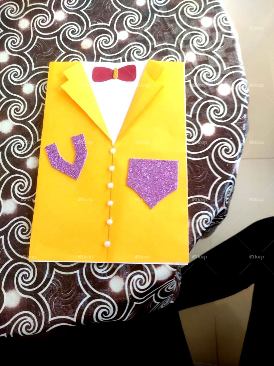 so nice card make by paper looks so beautiful make a shirt effect on paper so nice paper card