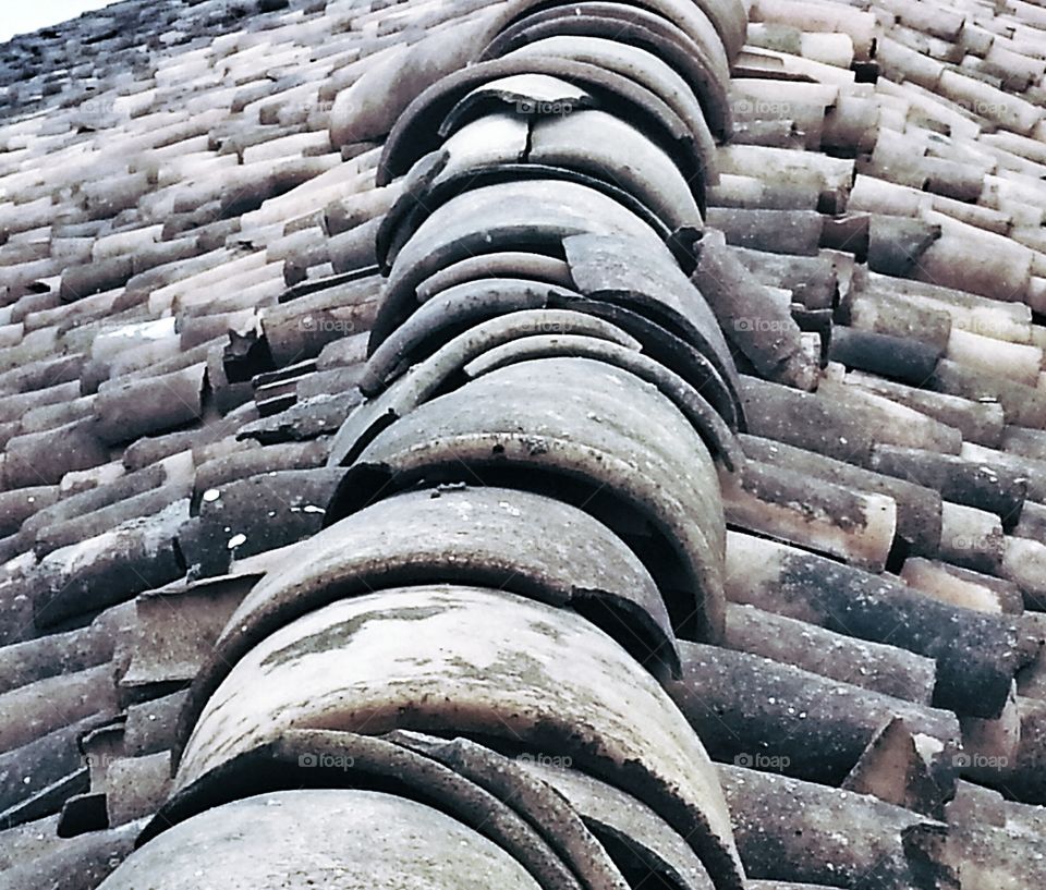 poor roof. village roof