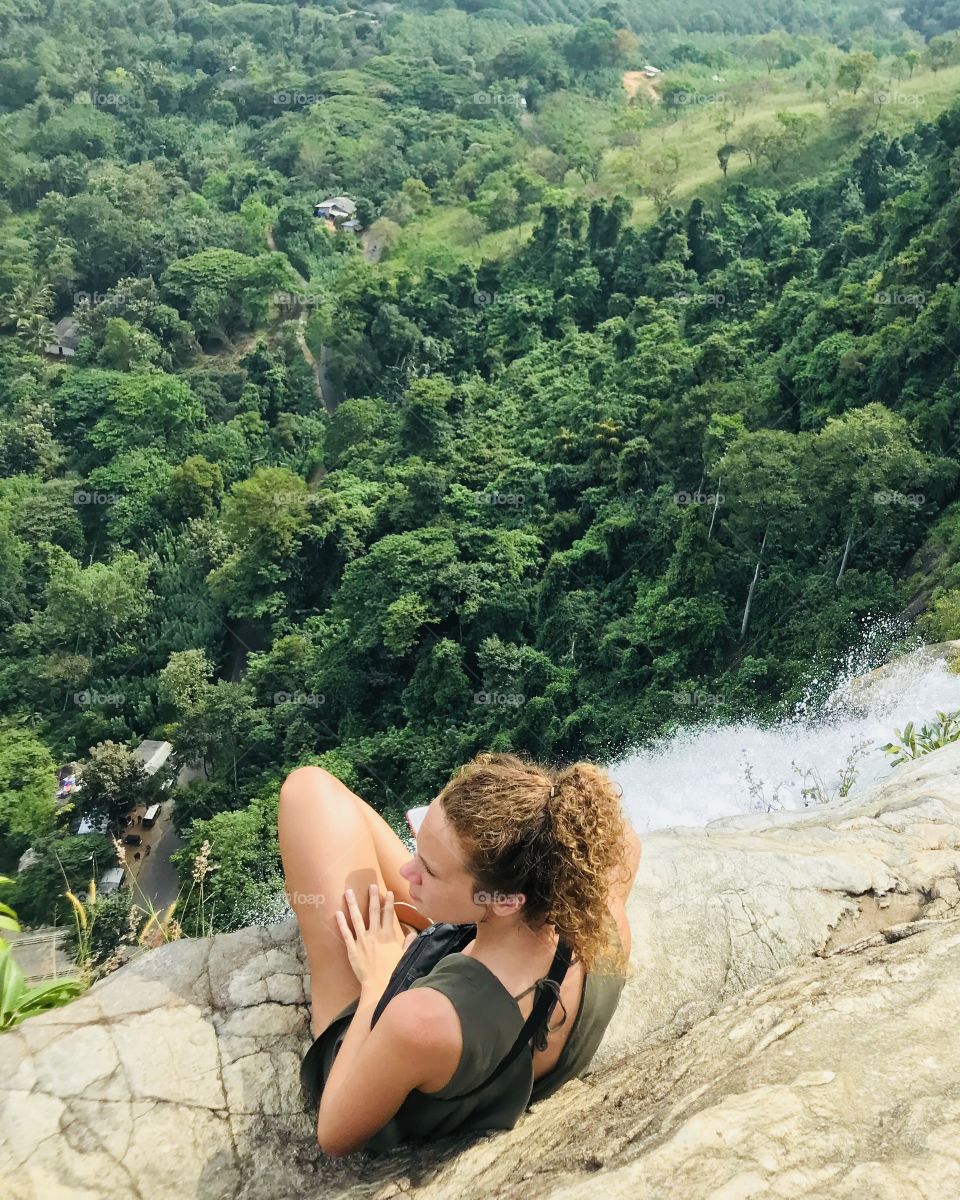 Waterfall in srilanka