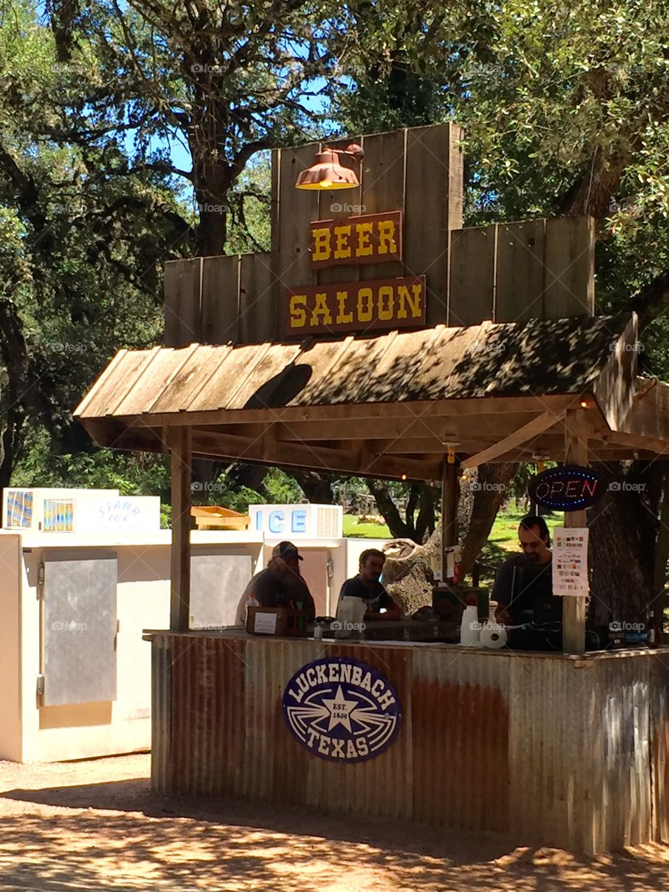 Beer saloon luckenbach Texas 