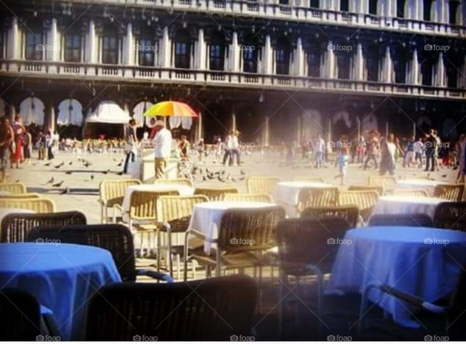 A hot day at St Mark's Square Venice