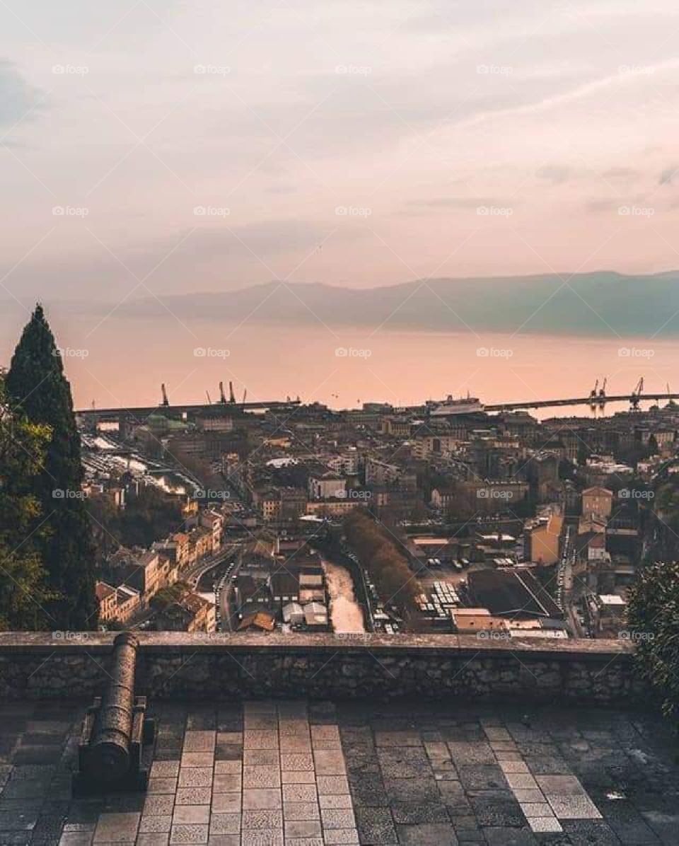 Rijeka city from to Croatia