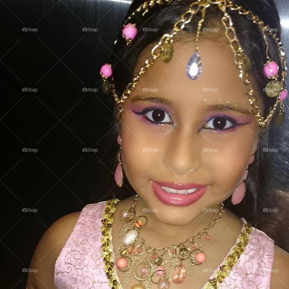 Close-up of a indian girl