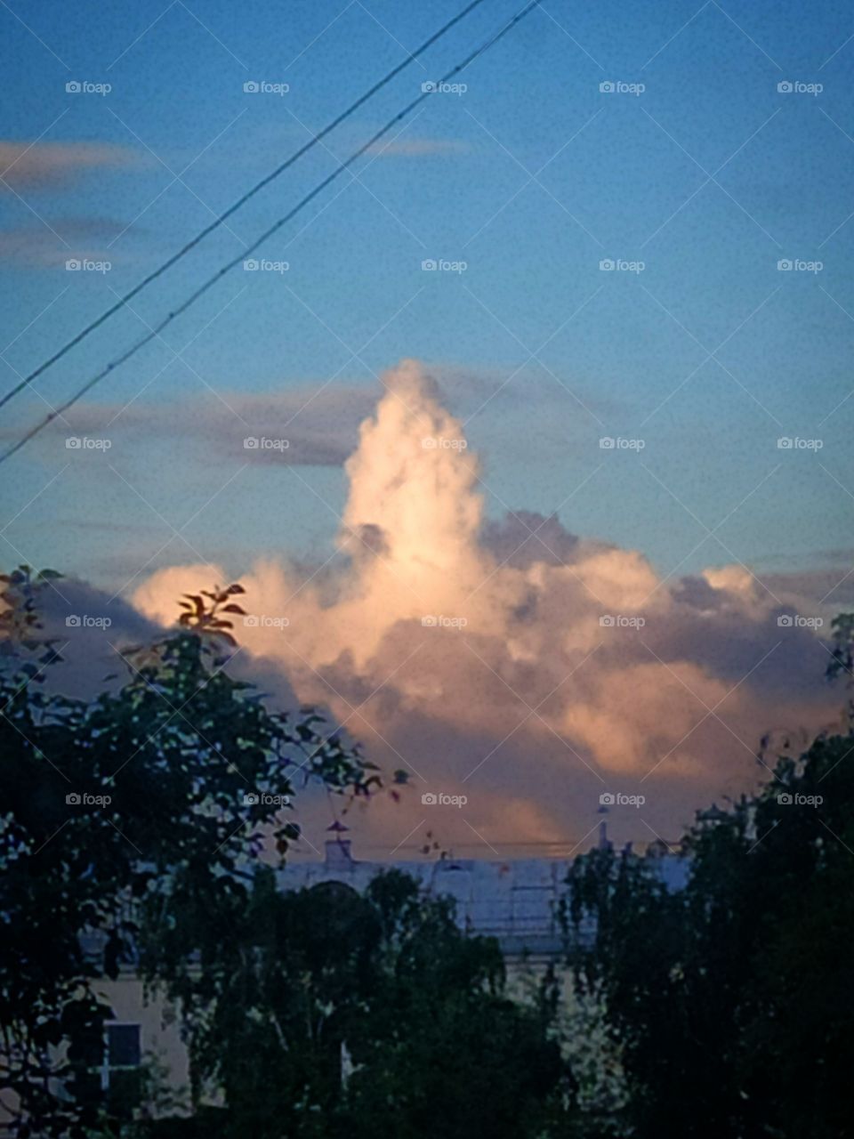 A cloud that looks like Buddha