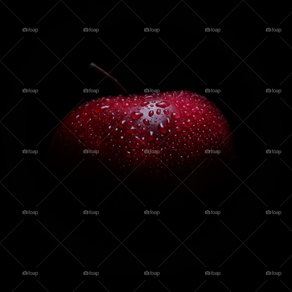 Apple on black 