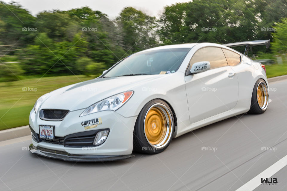 Hyundai Genesis Coupe highly modified sports car