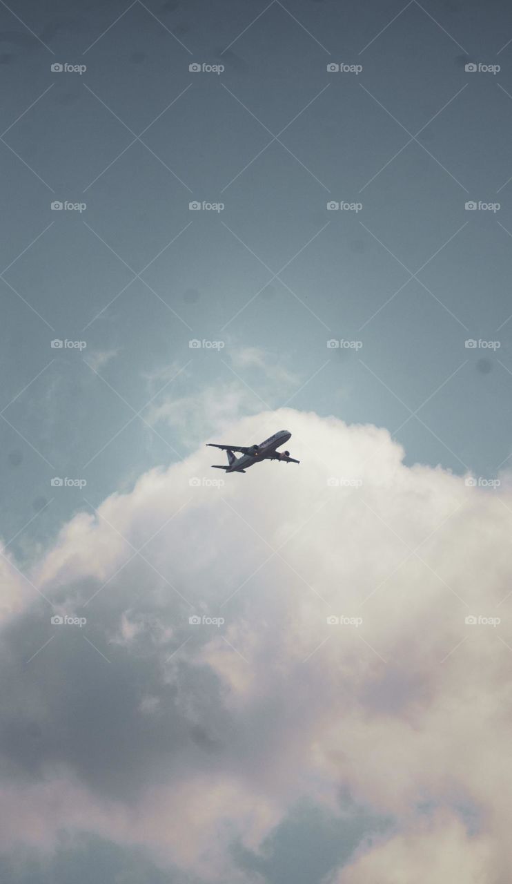 "Lonely"  Plane in the sky