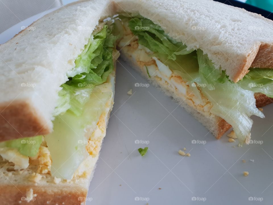 Egg and Lettuce sandwich