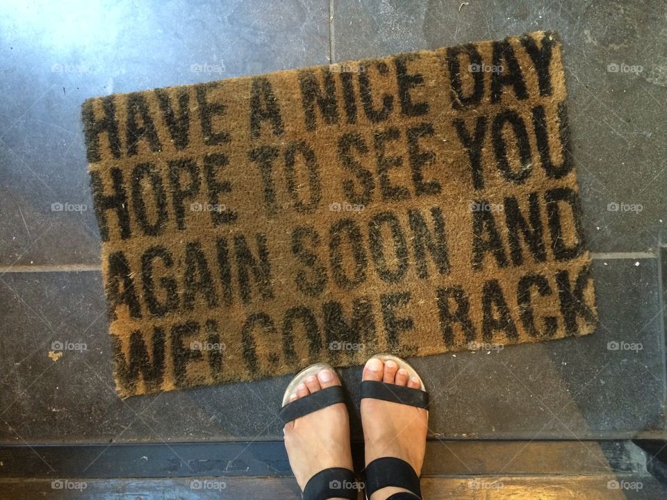Have a nice day door mat