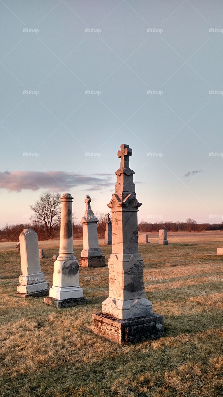 tombstones