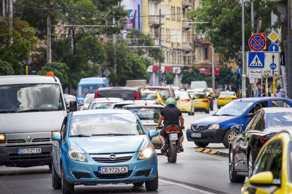 Cars at the street