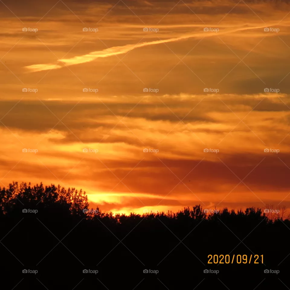 Scorched sky