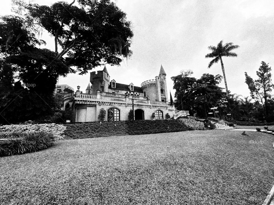 Classic architecture an old castle 