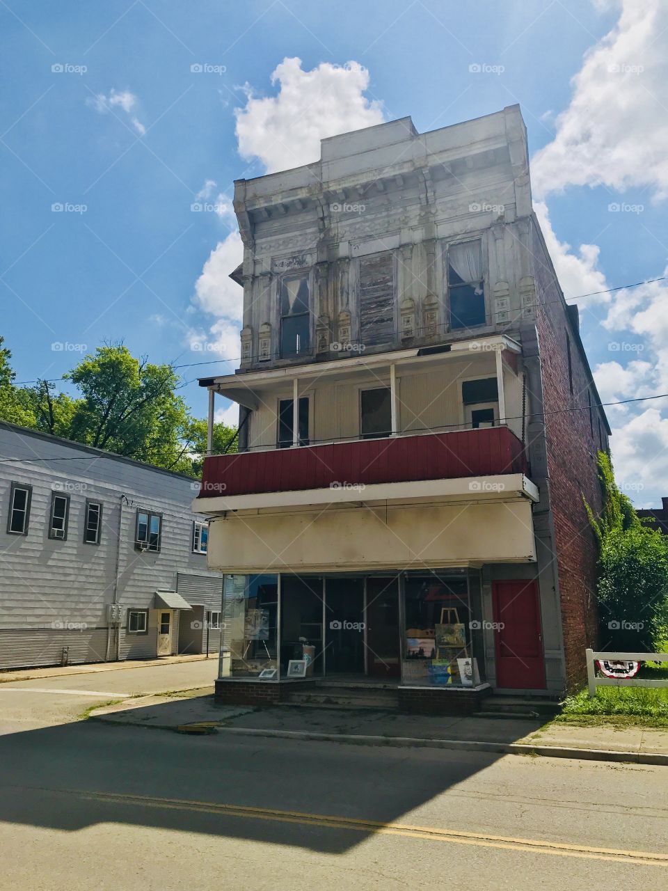 Old building in a small town